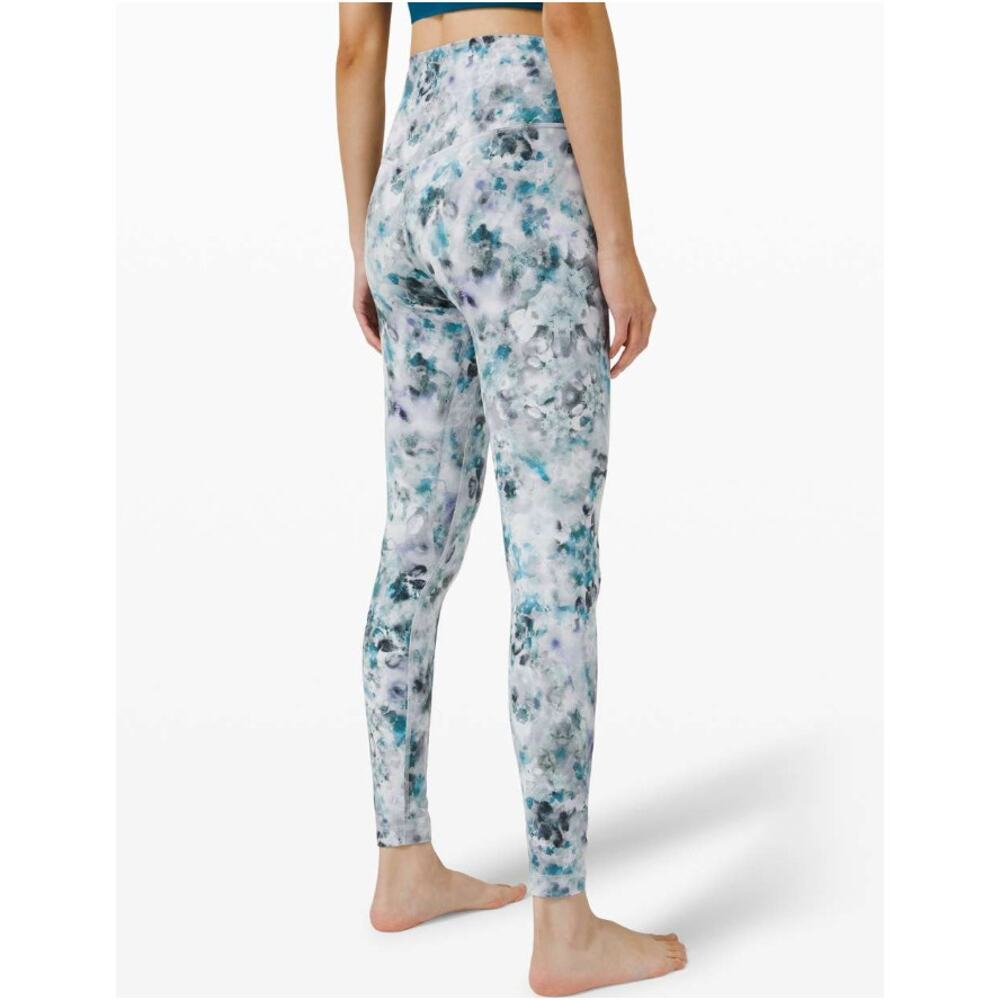 Lululemon Align Pant 28 Kaleidofloral Multi Gray Gym Yoga Leggings Women Size 2